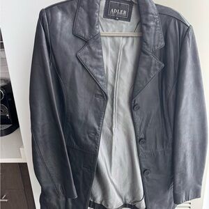 Vintage Marcus Adler Women's Leather Blazer